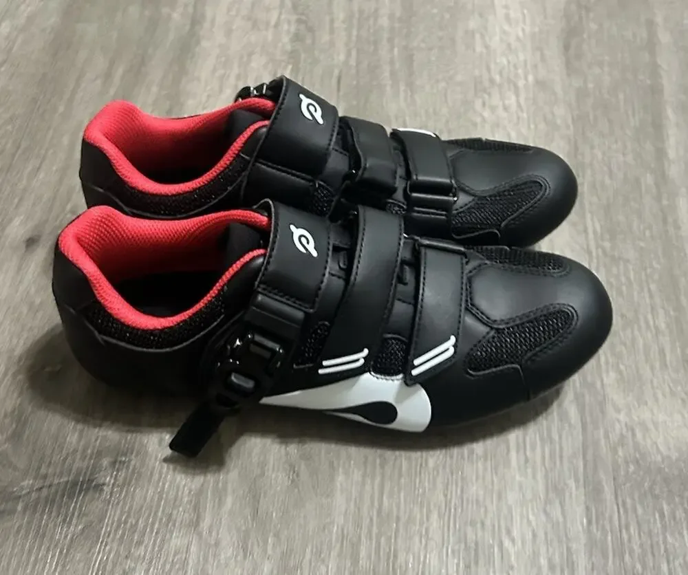 Peloton Cycling Shoes Black Red EU 40 Women’s US 9 Road Bike Indoor Cycling Shoe
